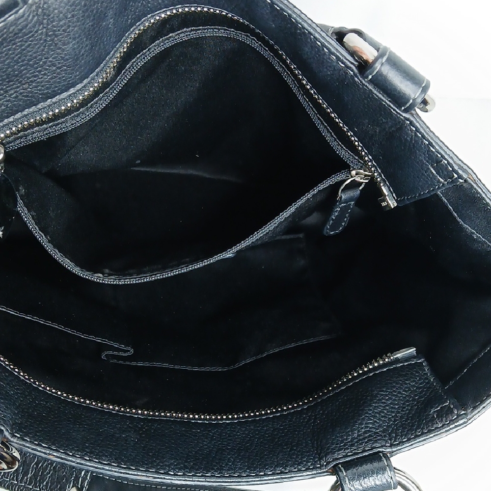Coach Penelope Black Leather Tote Bag - Picture 4 of 13